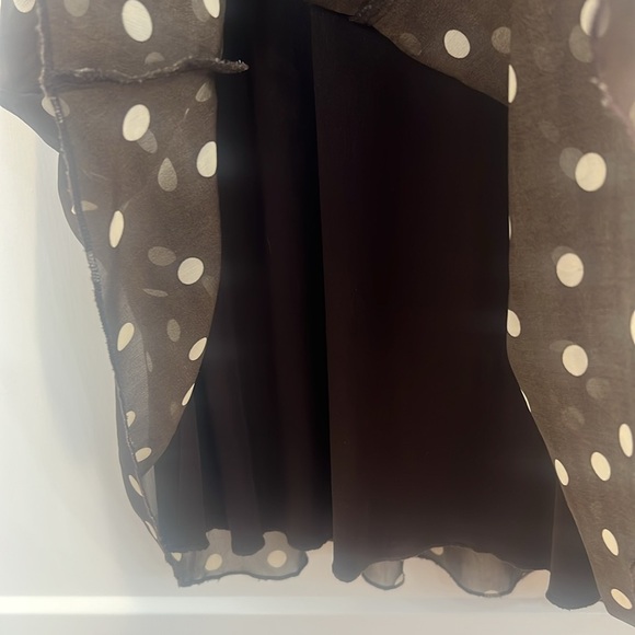 Tacera Brown and White polka dot Casual Dress size large. - Picture 10 of 10